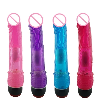 Jelly Sex Toys Multi-speed Vibrator For Woman Masturbator Rabbit Vagina Stimulator AV Massager Clitoris G-spot Dildo Magic Wand 6