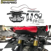 SEMSPEED мотоцикл adv 150 держатель номерного знака Кронштейн с светодиодный светильник Кронштейн для Honda ADV150