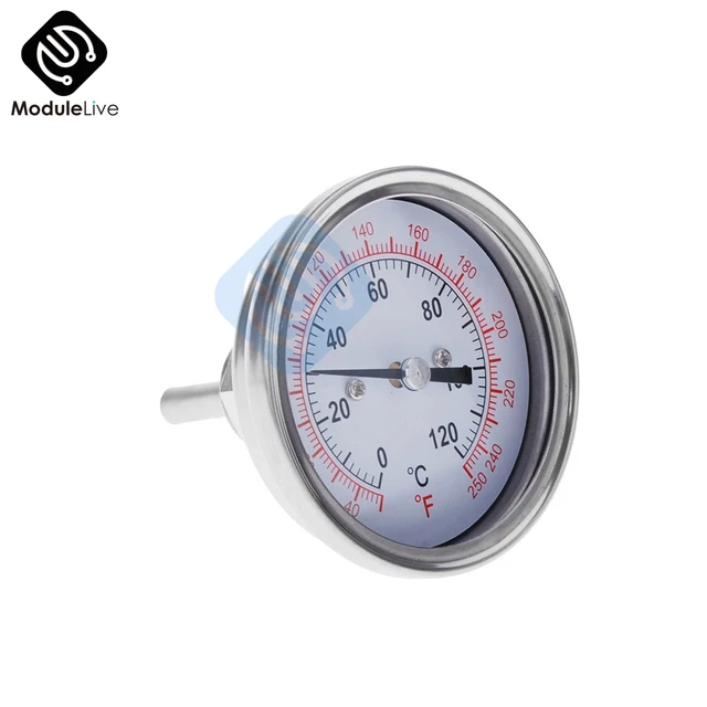 Termometro Da Cucina Analogico 120cm - Sonda In Acciaio Inox Per Carne, Latte E Griglia