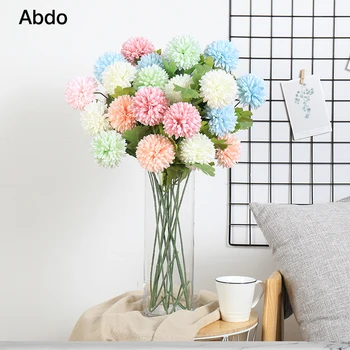 

57cm High Quality 9 Pcs Artificial Daisy Silk 2 Big Head Home Decoration Thanksgiving Halloween Gift Beauty Forever