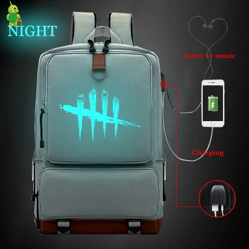 5 Dead By Daylight USB Charge Backpack Women Men Multifunction Laptop Backpack School Bags for Teenager Large Backpack Travel Bags - Цвет: 5