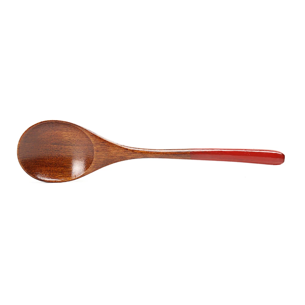Party Coffee Large Tableware Kids Kitchen Tea Rice Restaurant Soup Long Handle Dessert Wooden Spoon Accessories Home