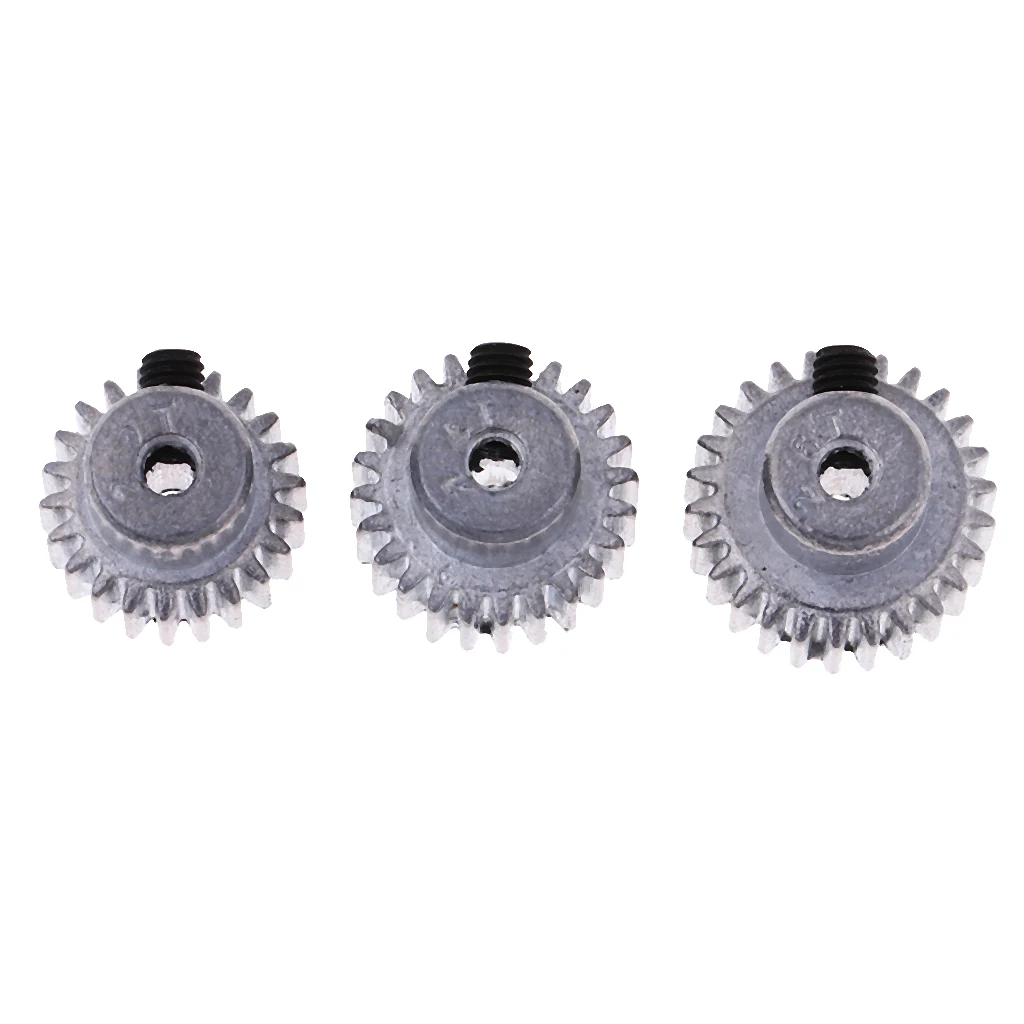 Silver Metal Motor Pinion Gear 22T 24T 26T for Feiyue RC 4WD Buggy Mini Cars