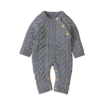 

onesie kids 2019 Newborn baby boy rompers Toddler Jumpsuit Girls Candy Color Knitted Baby Clothes Infant Boy Overall Childrens
