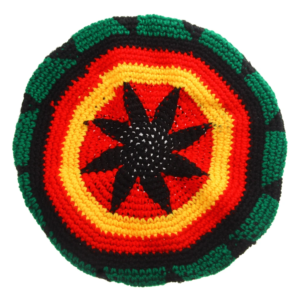 Multicolor Acrylic Jamaica Rasta  Roots Tam Hat Rasta Reggae Cap
