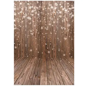 

5x7FT Christmas Background For Photo Star Lantern Tree Bulb Light Wood Floor Carpet Baby Family Photocall Photo Backdrop Photo