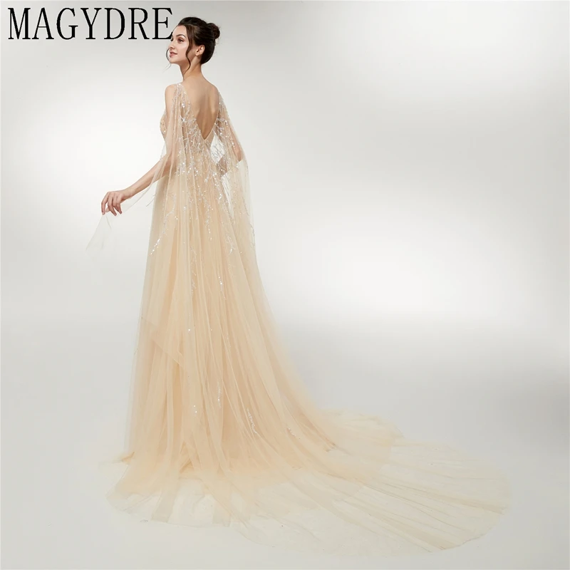 Yellow Tulle Sequin A-Line вечернее платье с открытой спиной без рукавов длинное кружевное платье длиной до пола