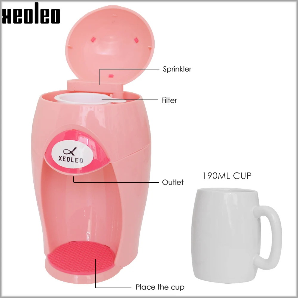 Xeoleo-Mini cafetière goutte à goutte, machine à café expresso à une tasse,  machine à brasser le thé et le café, sablier - AliExpress