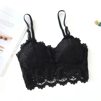 

Sexy Lace Bralette Tube Tops Bandeau Summer Women Lace Bra Tanks Crop Tops JL