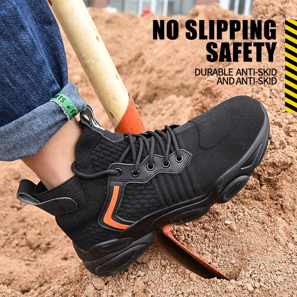 Zapatos de seguridad antideslizantes para verano, calzado de antigolpes, antiperforación, antideslizante|Botas de seguridad y de trabajo| - AliExpress