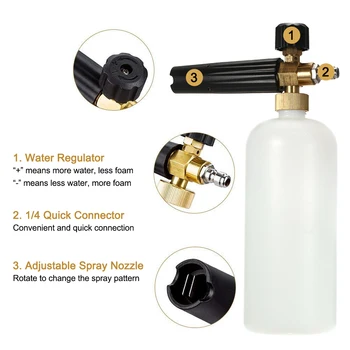 

Hot Quick Release Car Washer Sprayer Copper Extension High Pressure Washer Machine Foam Cleaner Car Care Washing