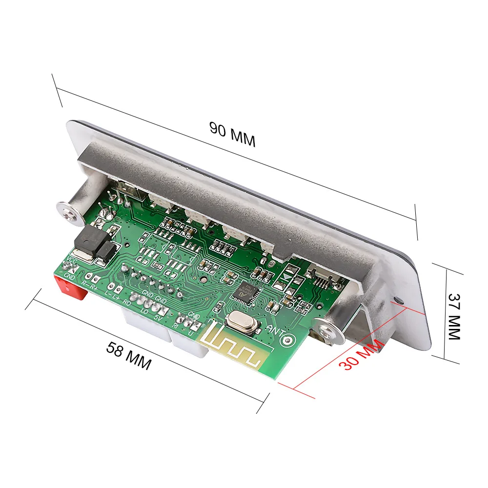 AIYIMA Bluetooth 5,0 без потерь аудио декодер MP3 музыкальный плеер APE AUX USB FM DIY усилитель звука с переключателем MICRO вход 9-12 В