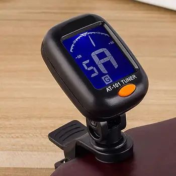 

Backlight Violin Calibrating Device Guitar Tuner Bass Plastic 440hz Black Clip Automatic Sound Correction Metronome Tuner
