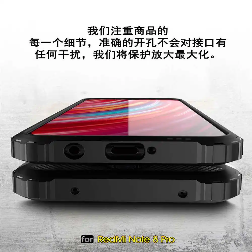 Железная Броня Mokoemi, ударопрочный чехол 6,53 дюйма для Xiaomi Redmi Note 8 Pro, чехол для Xiaomi Redmi Note 8 Pro, чехол для телефона