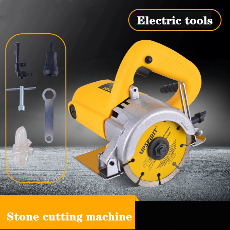 Household Tile Stone Cutting Machine Hydropower Slotting Machine Electric Tools Marble Cutting Machine (Excluding saw blade)