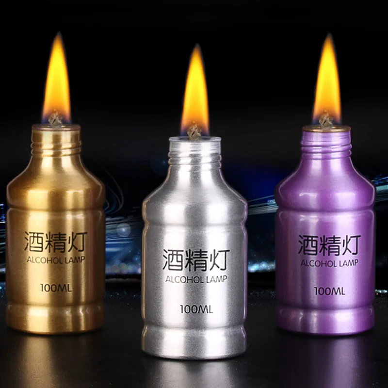 50ml/100ml Portable Mini Metal Lamp Alcohol Liquid Stoves For Outdoor survival Camping Hiking Travel 