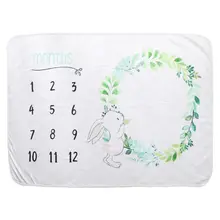 Ежемесячное детское одеяло для фотосъемки новорожденных, тканевое детское одеяло для новорожденных