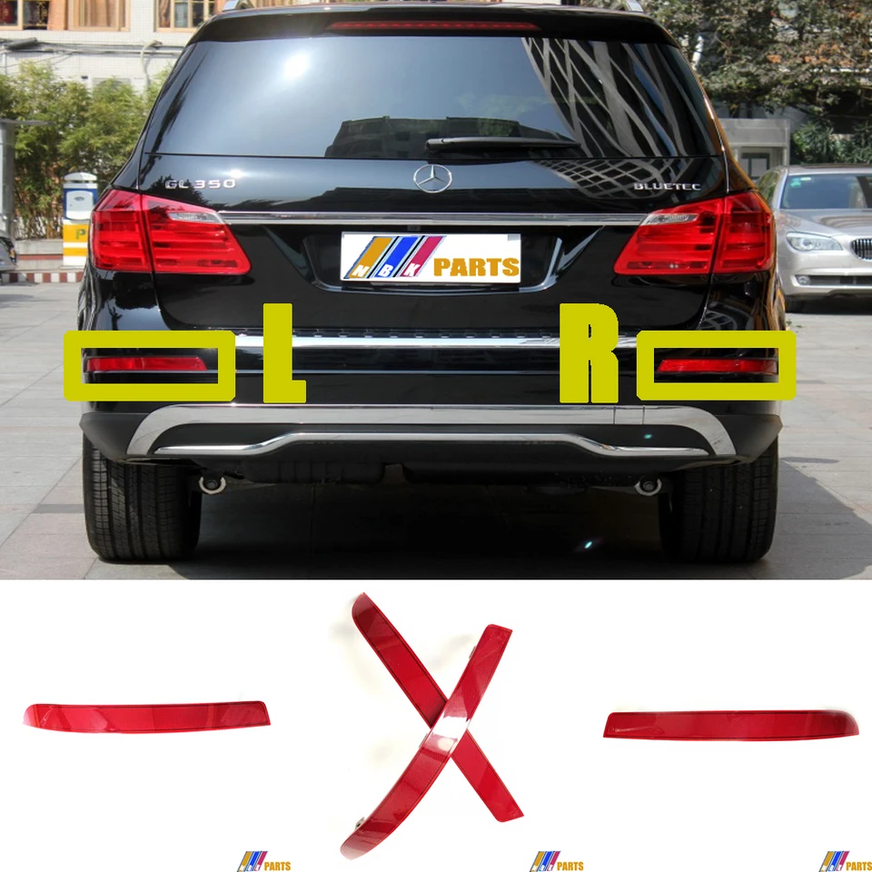 Reflector De Parachoqu Trasero Izquierdo/Derecho 1668200374 1668200474 Para Merced-benz GL320 GL450 GL550 W166 Reflector De Luz De Advertencia Antiniebla - AliExprs 34