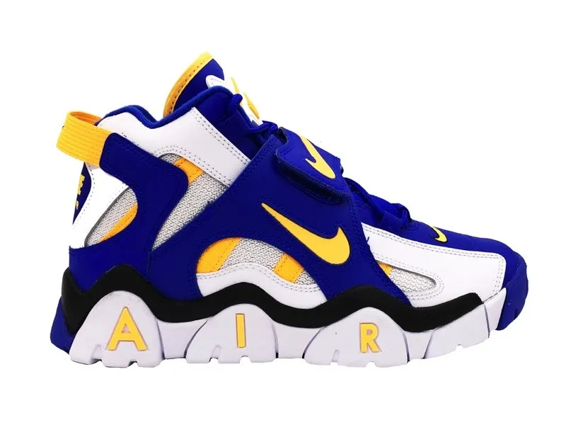 nike air barrage yellow and blue