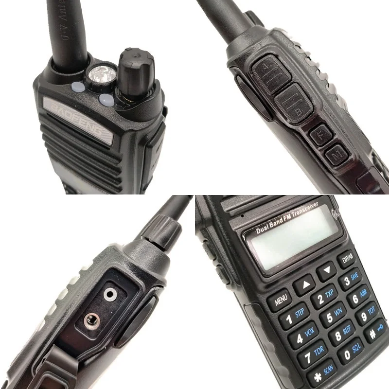 2 шт. BAOFENG PTT UV-82 рация 10 км UHF VHF CB радио коммуникатор Портативный Quad Band Ham мобильный трансивер Amador VOX