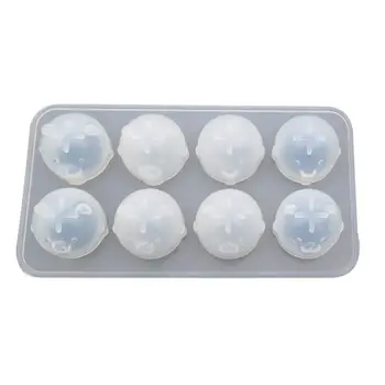 

Crystal Epoxy Mould DIY Pendant Key Chain Cartoon Chicken Bear Shape Moulds Handmade High Mirror Silicone Mold