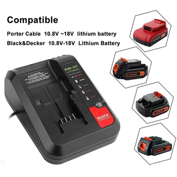 

Professional Li-ion Battery Charger Replacement Charging Dock for Black Decker Porter Cable Stanley 10.8V-20V Battery Parts