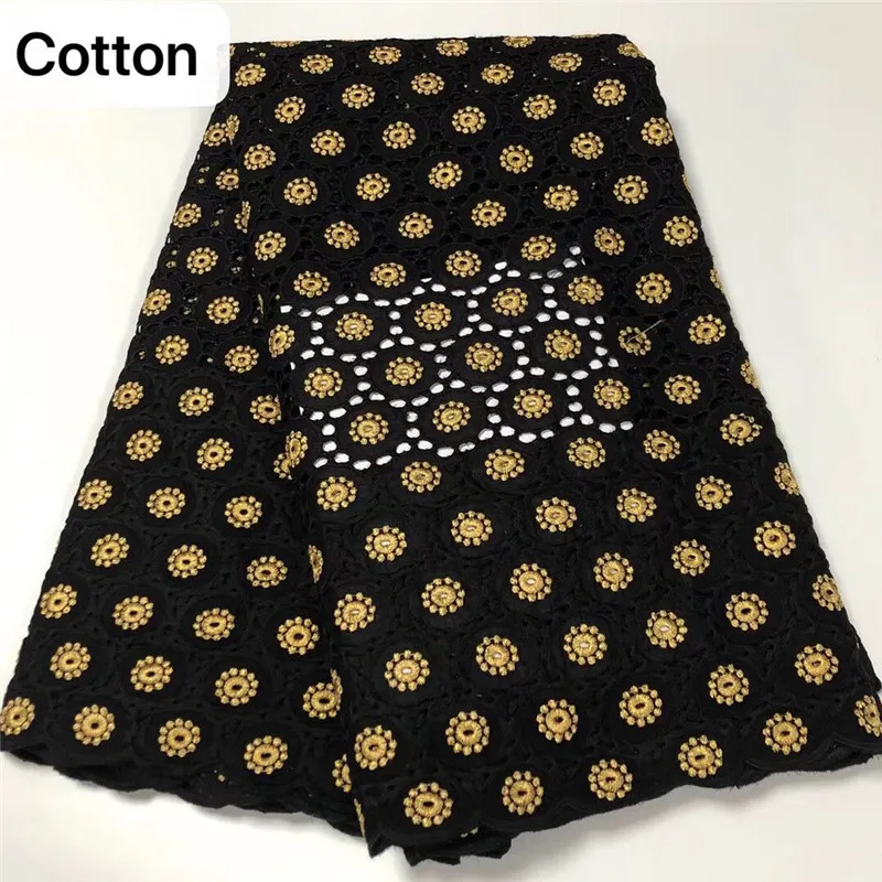 

Swiss voile lace in Switzerland high quality 5 Y Swiss Dry lace fabric newest Dubai beads lace African French fabric 2L082206