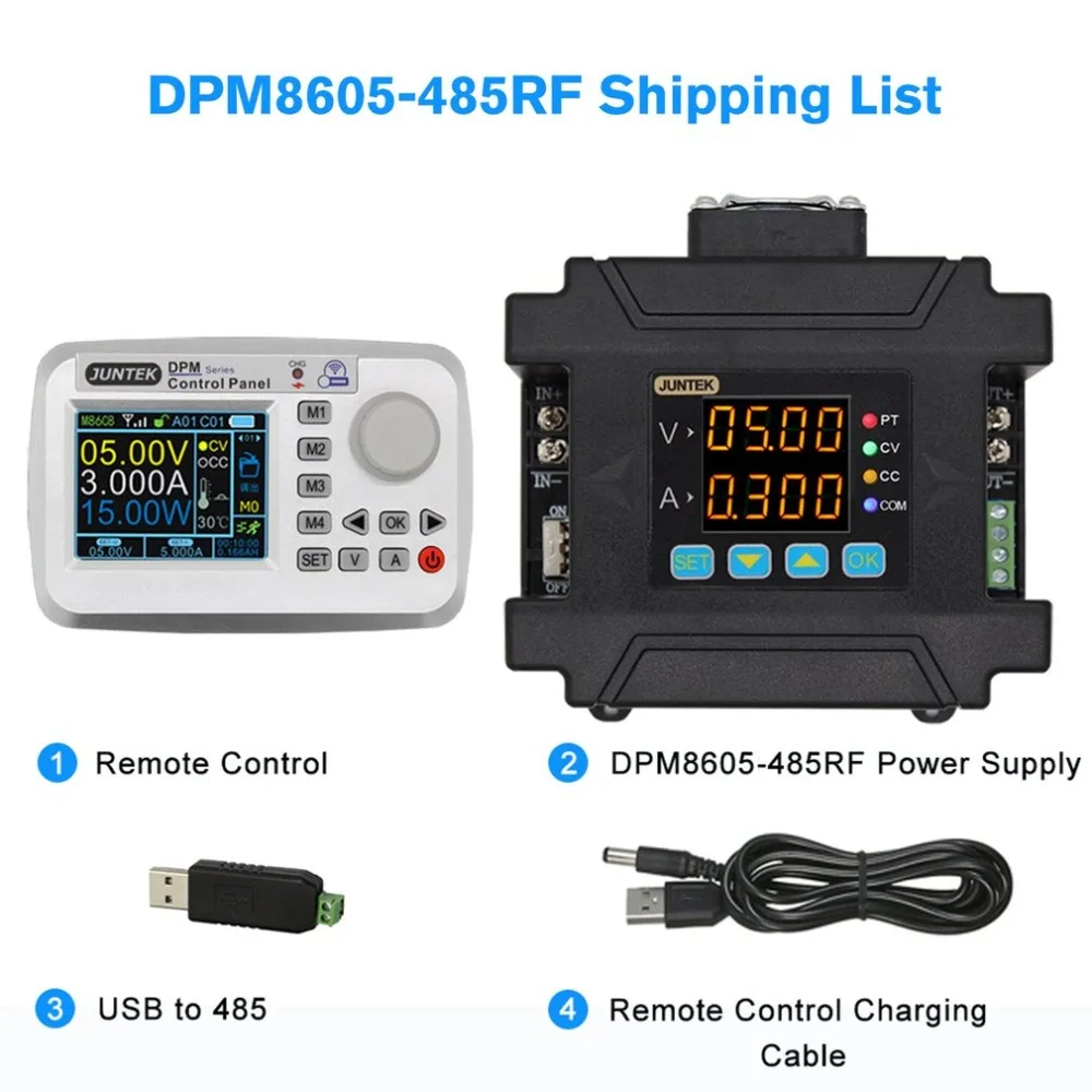 DPM8605-485RF программируемое цифровое управление связью Регулируемый постоянного тока постоянного напряжения питания с пультом дистанционного управления