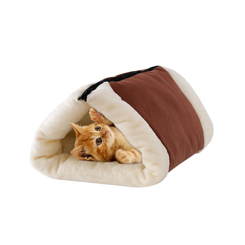Кошка подстилка для кошек туннель гнездо игрушка для котов спальный мешок для животных коврик складной кошка кровать