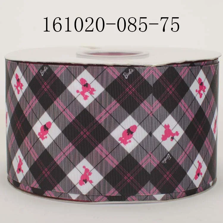Новые продажи 50Y " 75 мм Nerds мультфильм ленты Печатные grosgrain ленты