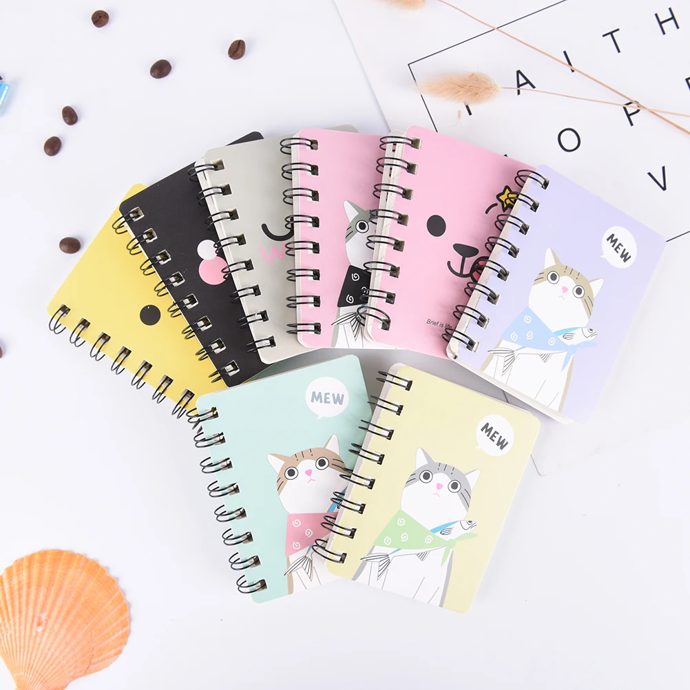 Kawaii Кот кролик тетрадь мультфильм панда Медведь катушка дневник Корейская Милая