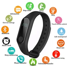 M2 M3 M4 Bluetooth спортивный Браслет фитнес трекер сердечного ритма Смарт часы для мужчин водонепроницаемый браслет детей женщин для Ios Android