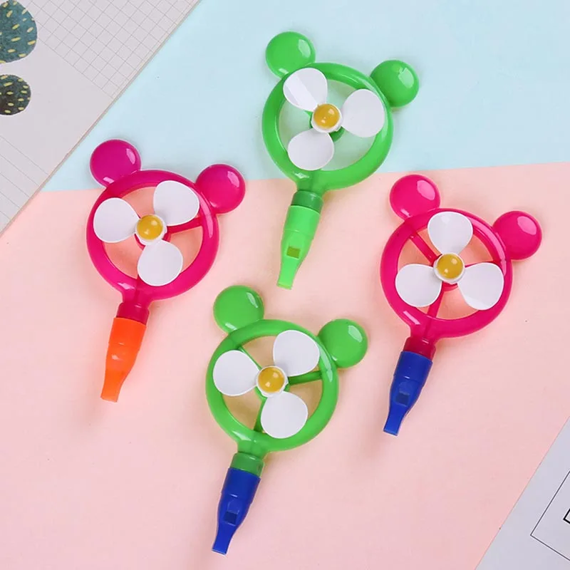 Cute Whistle Windmill Toy Candy Color Whistle Small Toy Novelty Funny Toy Children Gift