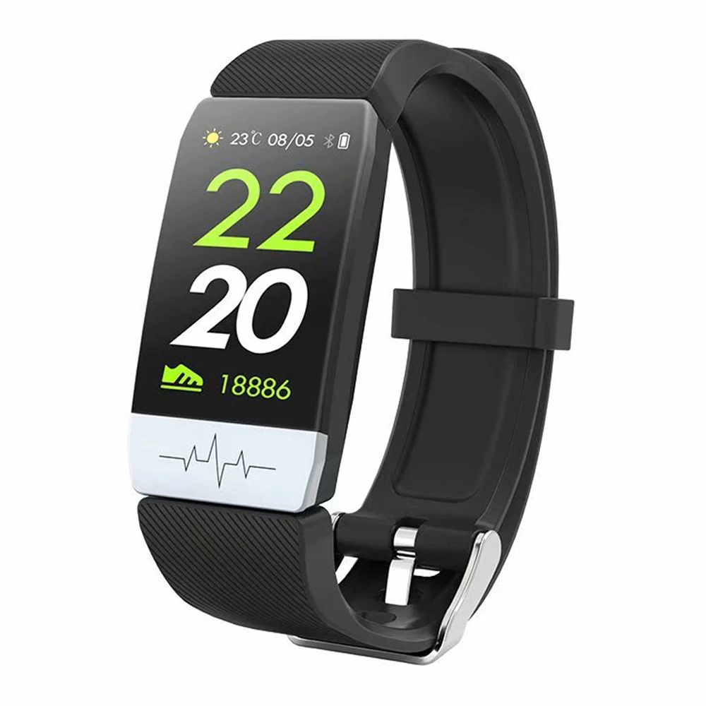 

Q1S ECG+PPG Fitness Smart Bracelet Waterproof Heart Rate Monitor Blood Pressure Smart Band Weather Forecast for IOS Android