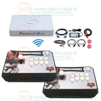 

Pandora Box 6 1300 in 1 wireless console 2 Players wireless stick arcade controller joystick can add 3000 games fba mame ps1 3d