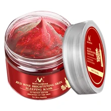 Meiyanqiong маска для лица красная винная эссенция маска для лица на ночь отбеливающий питательный маска увлажняющее питание ремонт осветить U