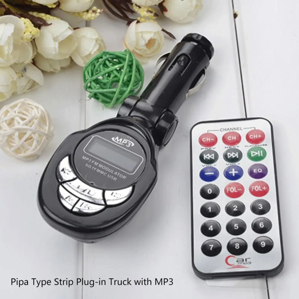 4 в 1 ЖК Авто MP3 плеер беспроводной FM передатчик модулятор с USB CD MMC Пульт
