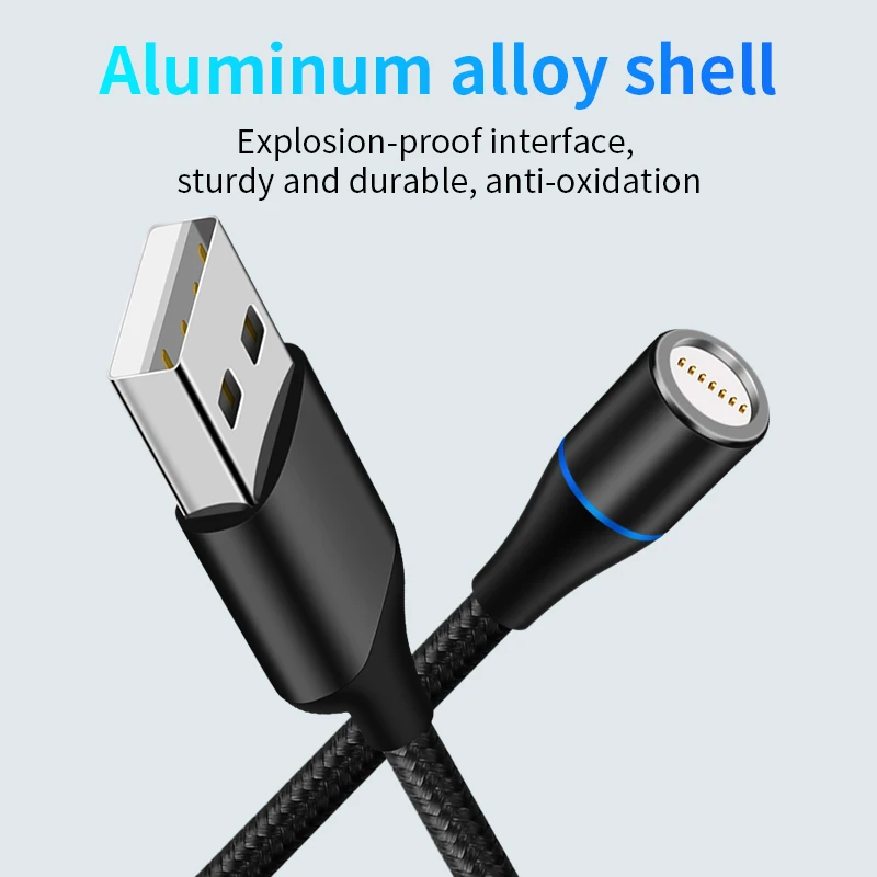 Поддержка передачи данных type-C 3A Быстрая зарядка USB C Магнитный кабель Micro USB шнур для мобильного телефона для iPhone