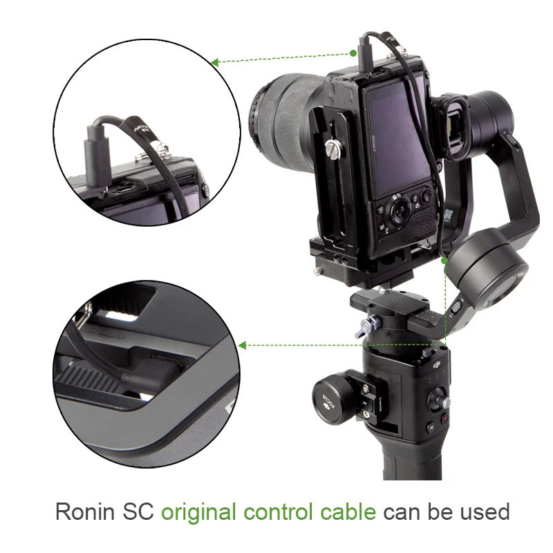 Lanparte-ronin sc l Suporte Placa de Câmera Arca Swiss para Dslr Tiro Vertical de Dji Gimbal Acessórios - Image 4