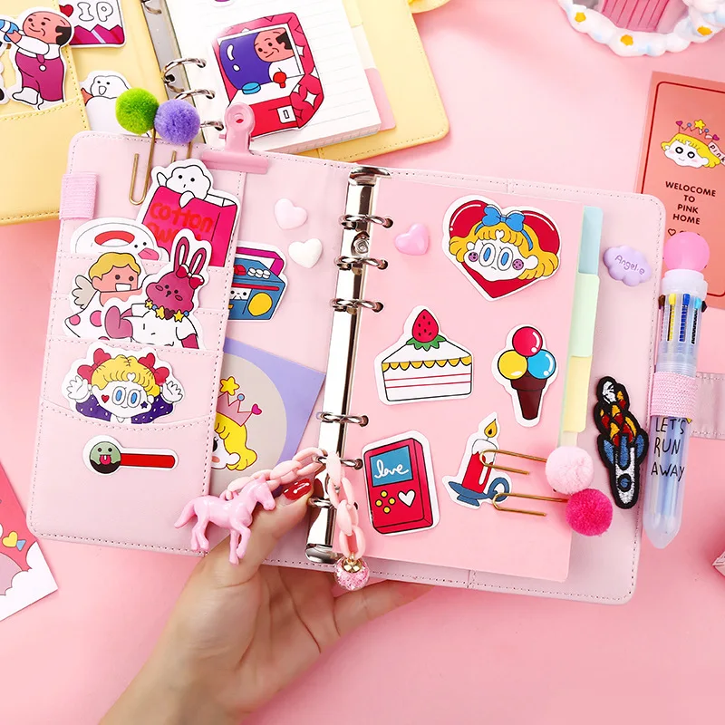 

2020 Kawaii Yearly Diary Weekly Planner Monthly Daily Planner Organizer Paper Notebook A6 Cute Stickers School Suplise Agendas
