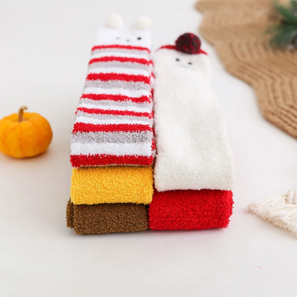 Fashion Women Unisex Casual Christmas Printed Long stockings Socks for girl teens cycling winter  (45)