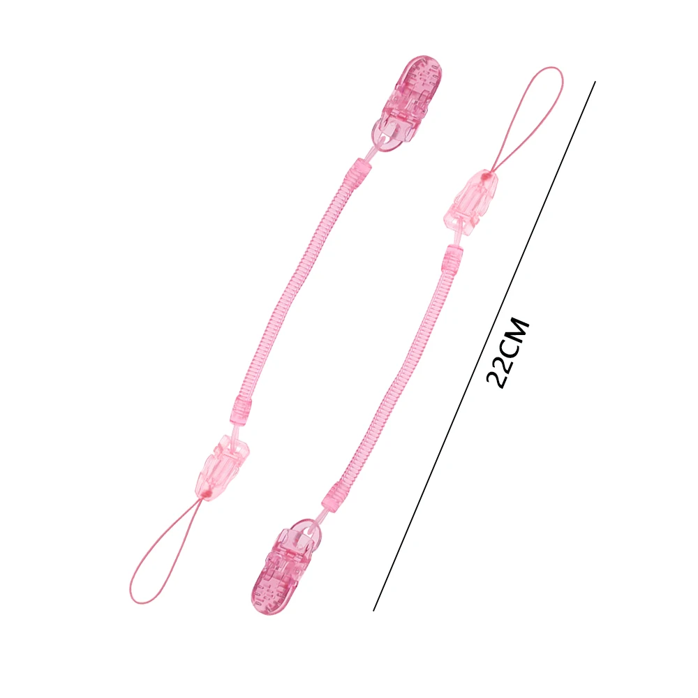 2PCS Pink 2 шт./партия, пустышка для кормления младенцев, пустышка, Растяжимая, пустышка, весенний зажим для сосков, прозрачный держатель в коробке - Цвет: 2PCS Pink