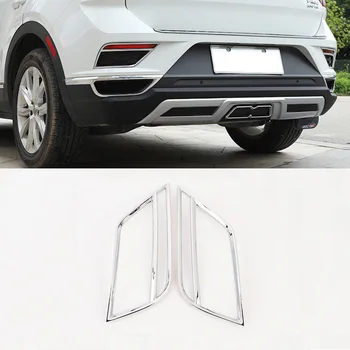 

ABS Chromed For Volkswagen VW T-Roc 2018 2019 2020 Rear Tail Fog Light Cover Frame Protector Car Styling