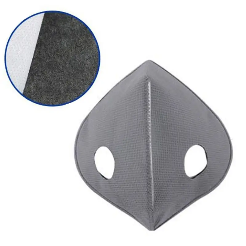 PM2.5 Exhaust Gas Activated Carbon Protective Filter 5 Layers Sheet Replacement Insert for Cycling Dust Prevention Mouth Mask