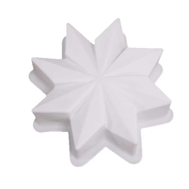 

New Octagonal Flower Shape French Mousse Cake Mold DIY Baking Mold Silicon Moldes Dessert Mousse Pastry Molds Bakeware Tools