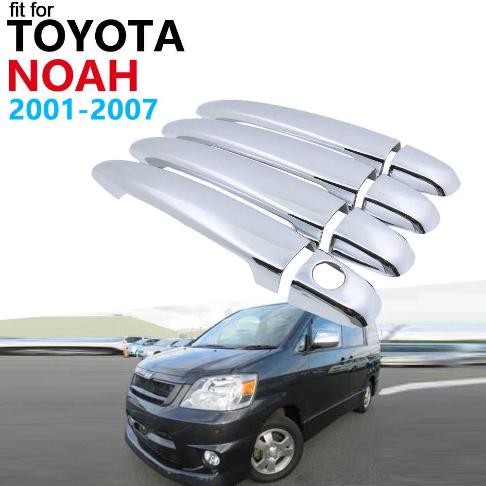 Дверные ручки автомобильные аксессуары для Toyota Noah Voxy R60 2001 ~ 2007 хромированная