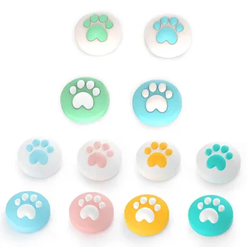 

4pcs Cute Cat Paw Claw Thumb Stick Grip Cap Joystick Cover For Nintend Switch Lite NS Joy-Con Controller Gamepad Thumbstick Case