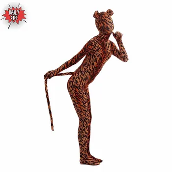 

Animal Print Zentai Bodysuits Costumes Lycra Spandex Catsuit Fullbody Halloween Cosplay Kids Adult Tights