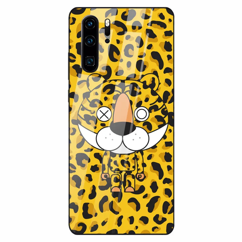 18 Чехол для телефона с леопардовым принтом для huawei mate 20 Lite P30 P20 Lite Nova 3 P smart Z Honor 9 10 Lite 8X сексуальный чехол из закаленного стекла - Цвет: 18