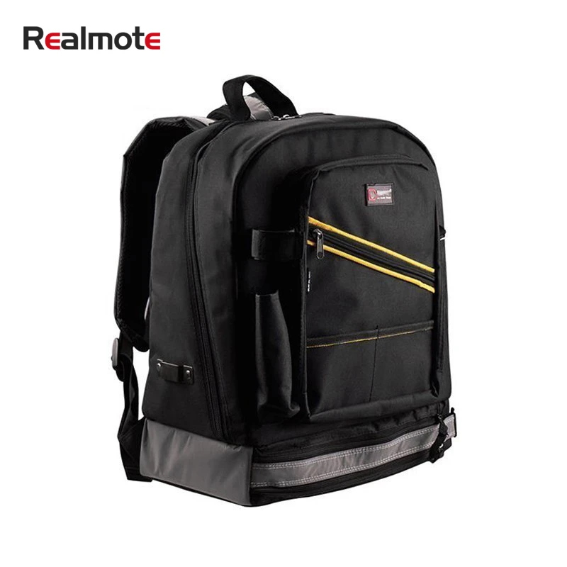 

Realmote Multifunction Waterproof Backpack Oxford Cloth Toolkit Electrician Carpenter Instrument Cases With Handbag Bag